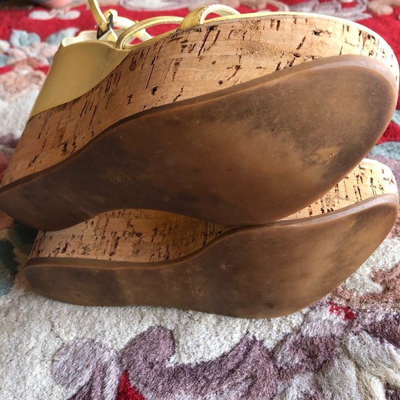 PRADA Patent Leather Cork Wedge Sandal Authentic - Picture 9 of 15